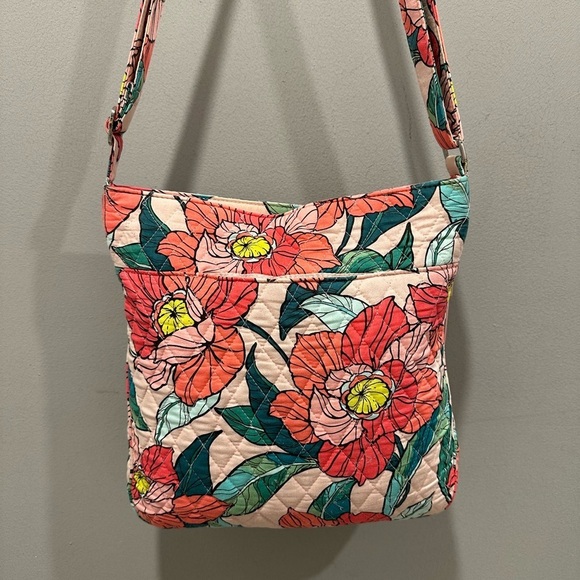 Vera Bradley Vintage Floral Triple Zip Crossbody Bag - Picture 6 of 7